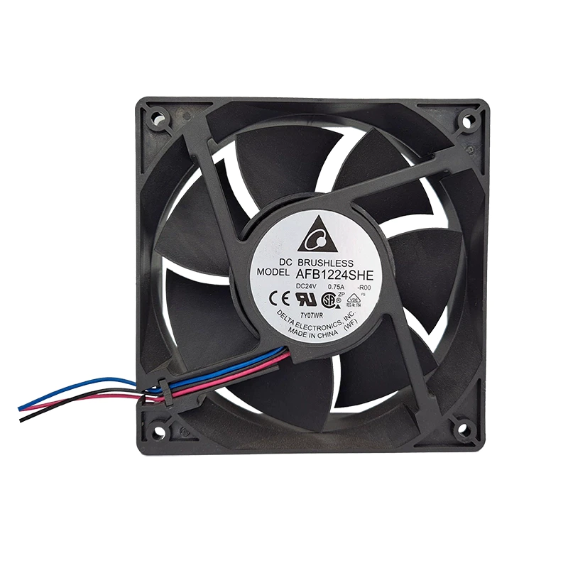 New AFB1224SHE-R00 24V 0.75A three-wire cooling fan