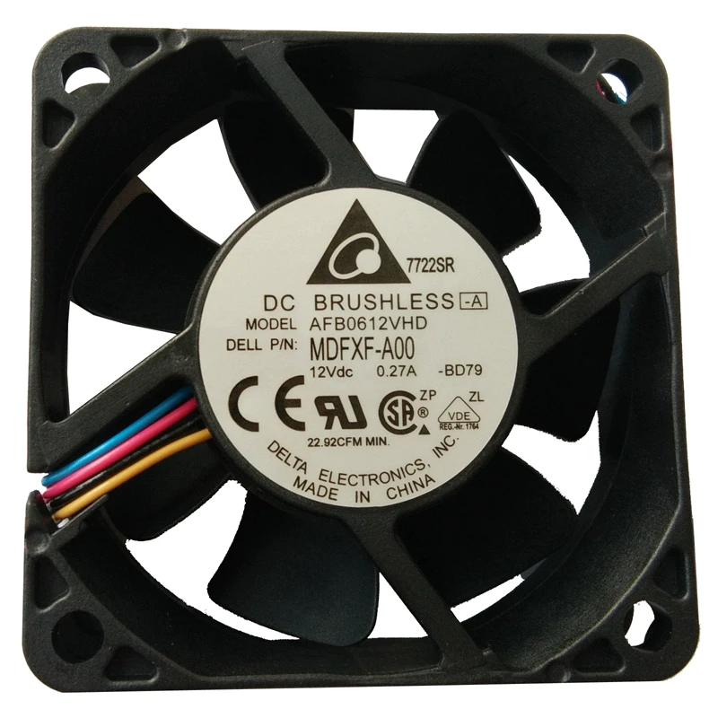 AFB0612VHDXXX MDFXF-A00 four-wire PWM DC12V 0.27A 6020 Delta fan