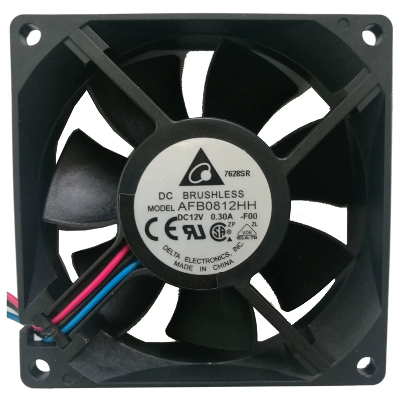 Delta AFB0812HH-F00 three-wire DC12V 0.3A 8025 fan