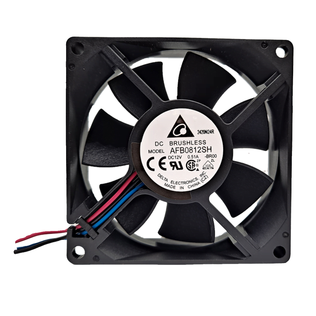 AFB0812SH-BR00 0.51A 4000RPM 12V 8025 Delta fan