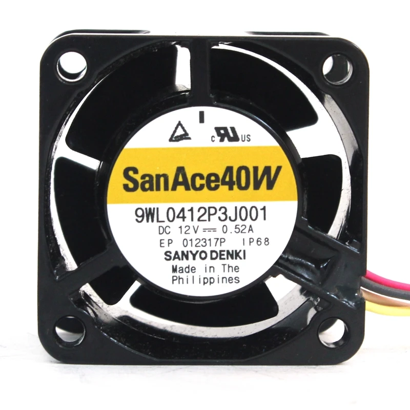 9WL0412P3J001 Sanyo 4028 IP68 12V 4-wire fan