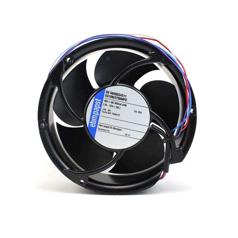 6318N/2TDHHPU ebmpapst 43W 48V 0.9A IP68 fan