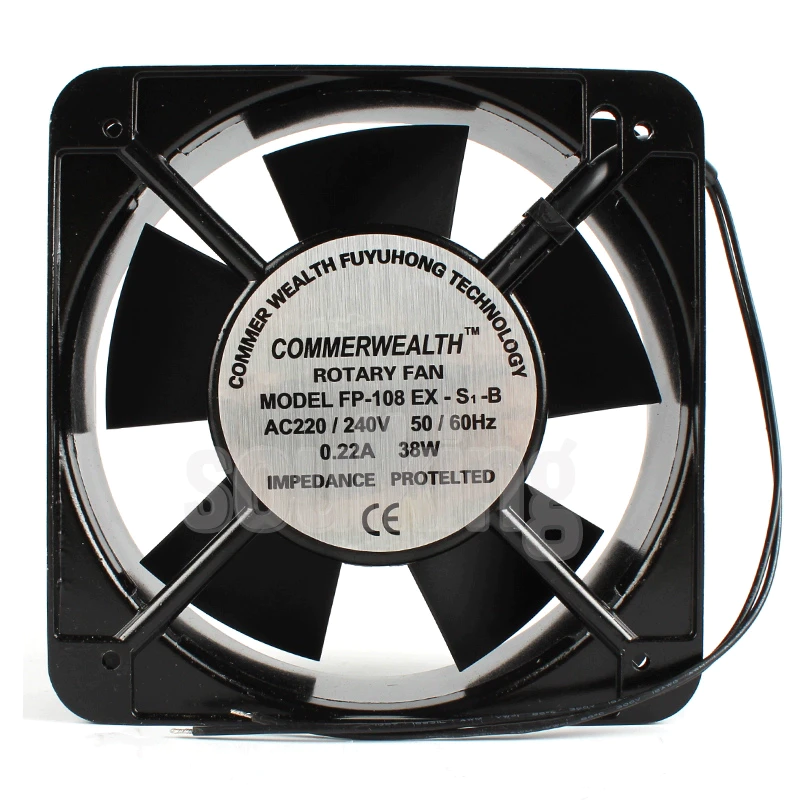 FP-108EX-S1 Commonwealth AC220V 15cm oil/ball bearing AC fan
