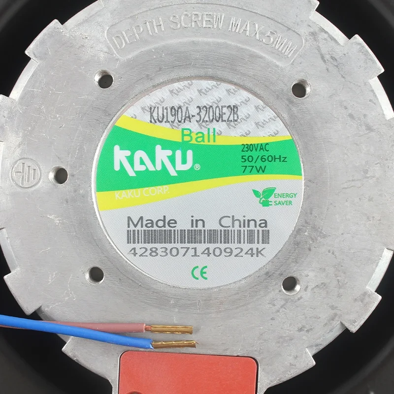 KAKU KU190A-3200E2B 230V 77W EC centrifugal fan